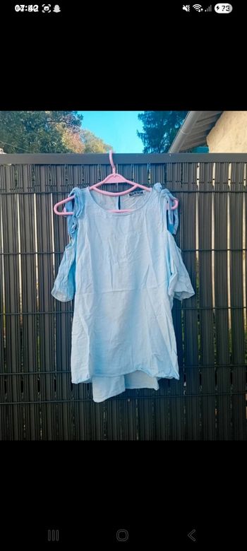 Blouse bleue