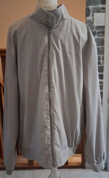 Blouson mi-saison zippé gris clair