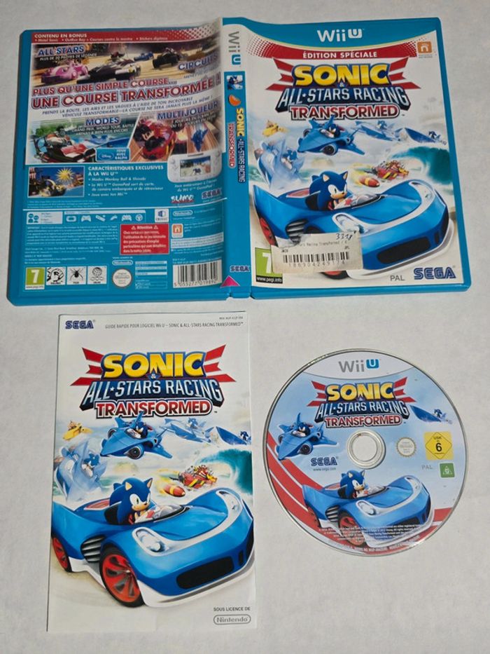 Jeu Nintendo wii u sonic all stars racing transformed