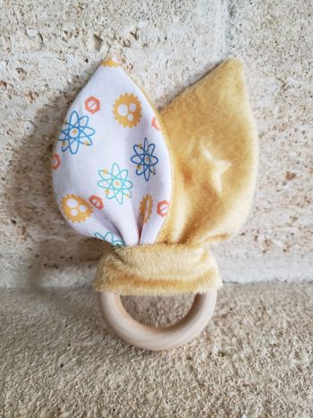 Anneau de dentition oreilles lapin