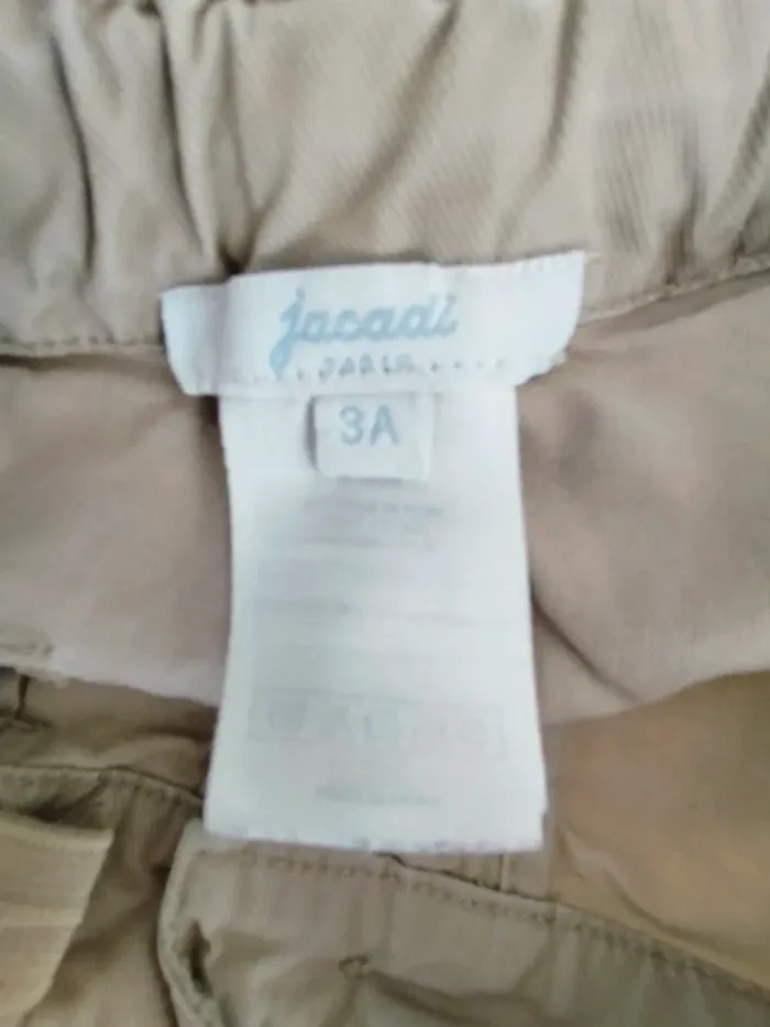 (e) Short Jacadi Paris 3ans - photo numéro 2
