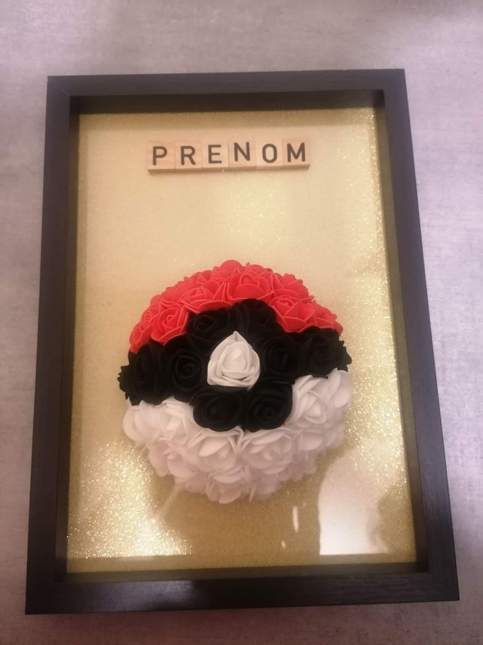 Cadre Pokeball avec prénom - photo numéro 2