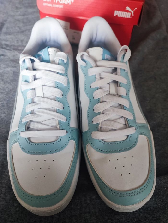 basket puma skye white blue - photo numéro 3