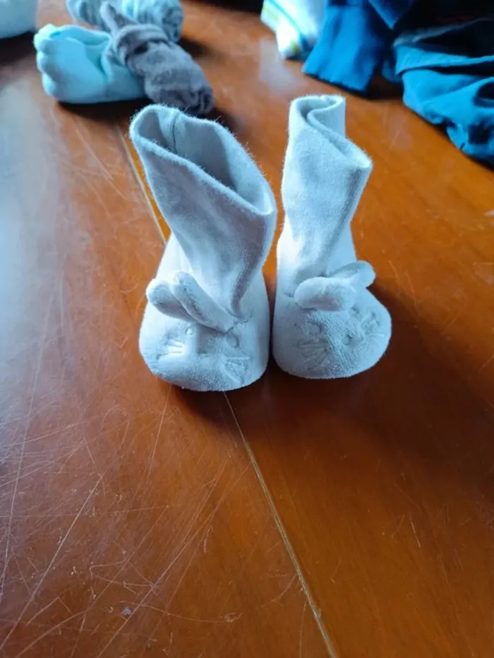 A19- Chaussons bébé, 3/6 mois