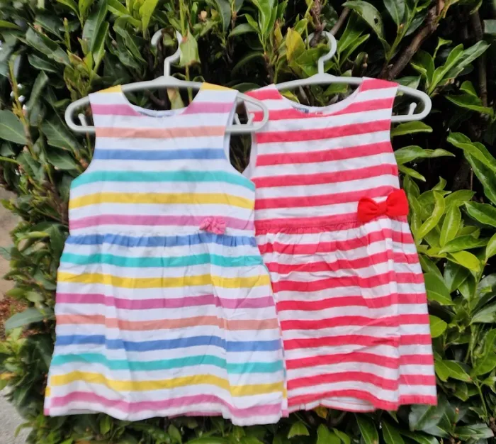 Robes Rayé,  Fille 18 mois