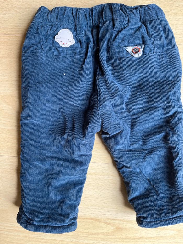 pantalon velours sergent major 6 mois - photo numéro 2