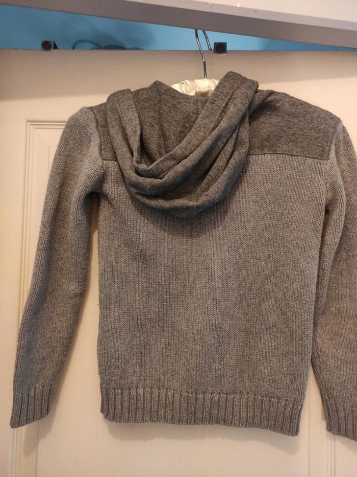 Gilet à capuche gris - photo numéro 4