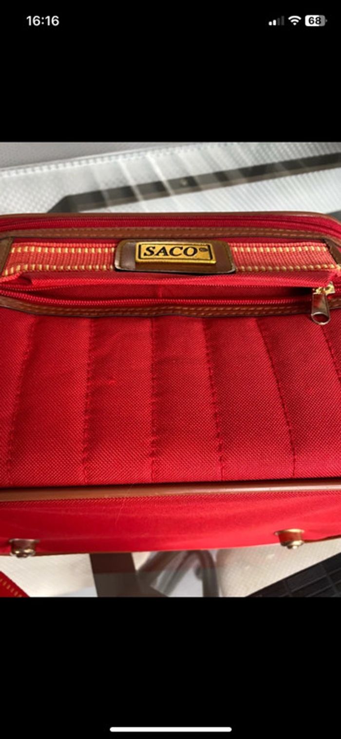 Vanity case rigide avec sangle d’épaule - vintage - photo numéro 10