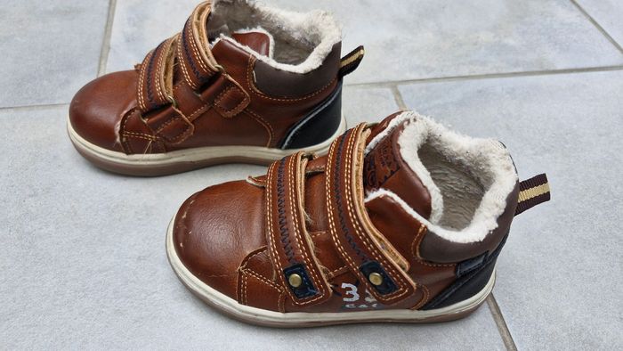 Chaussures montantes / boots garçon marron fourrées - photo numéro 5