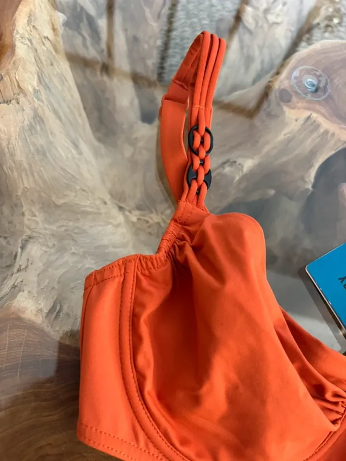 Haut de maillot de bain Maison Lejaby mistral orange épicé - photo numéro 3