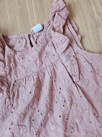 Blouse sans manches vieux rose h&m 3 ans