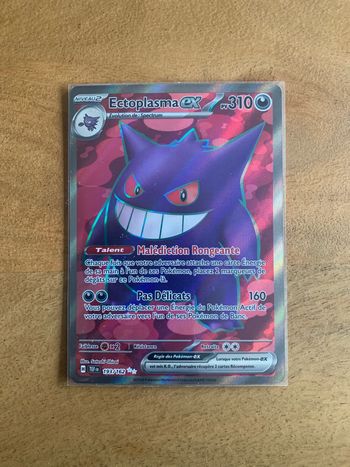 Carte Pokemon Ectoplasma EX Full Art Forces Temporelles