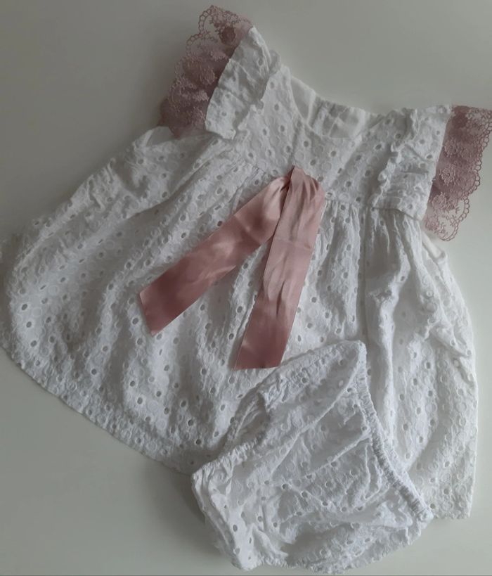 Robe d'été doublée avec ruban