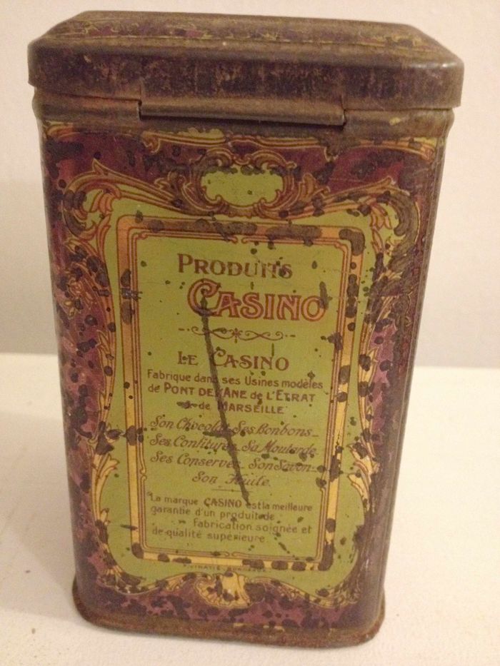 Ancienne boite publicitaire cacao casino en métal pour collectionneur - photo numéro 4