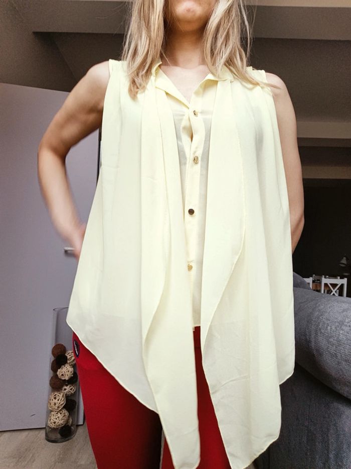Blouse manches courtes Made In Italy (jaune), S / 36 / 8 - photo numéro 2