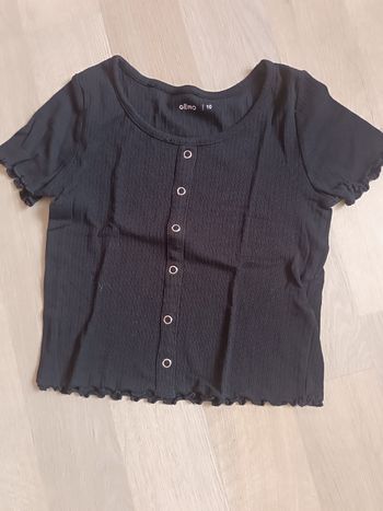 Crop top manches courtes