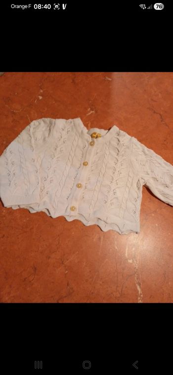 Gilet bébé taille 12 mois