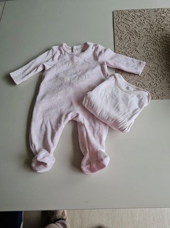 Pyjama orchestra rose et bodie manche longue 3 mois