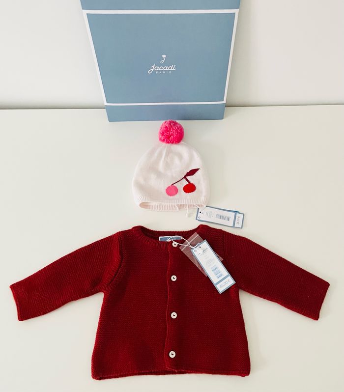Veste / cardigan et bonnet Jacadi - photo numéro 8