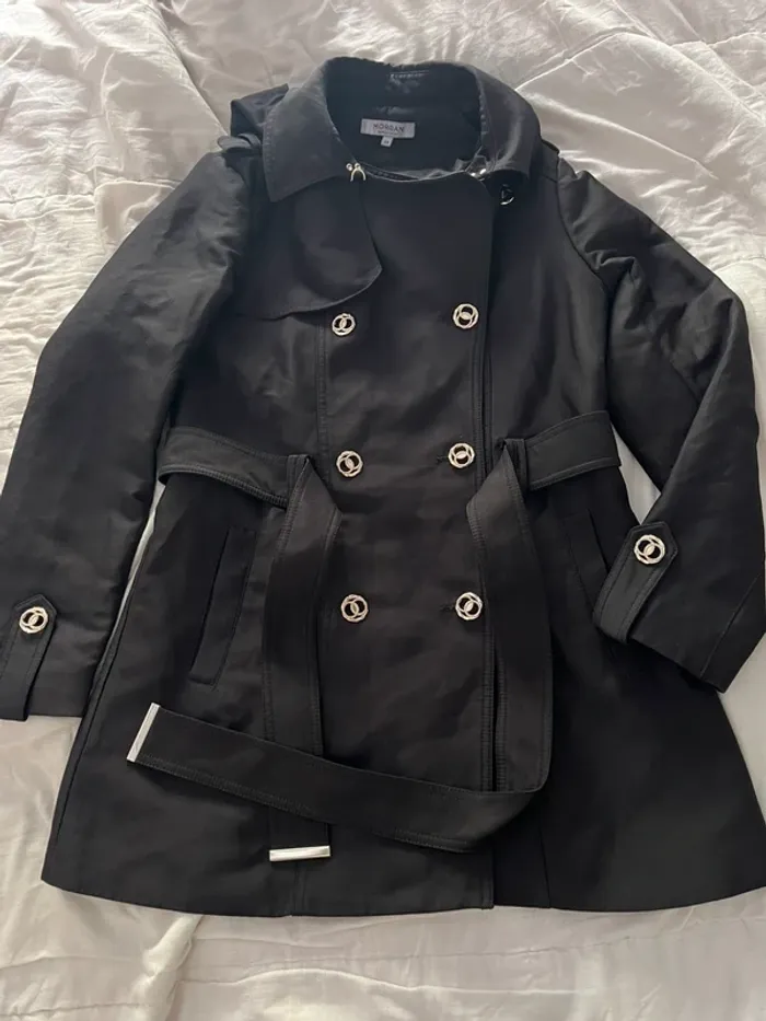 Trench à capuche noir Morgan / 222-GEDEO T38 - photo numéro 5