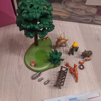 Playmobil 6815 garde forestiere avec animaux manque foin