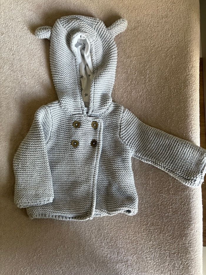 Lot de 2 manteaux + 1 gigoteuse tricotée - photo numéro 2