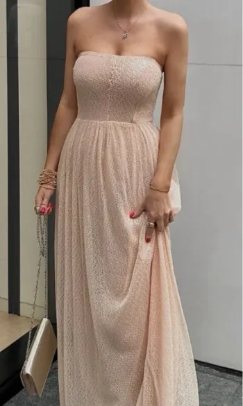 Robe de princesse bustier à paillettes Zara, taille L