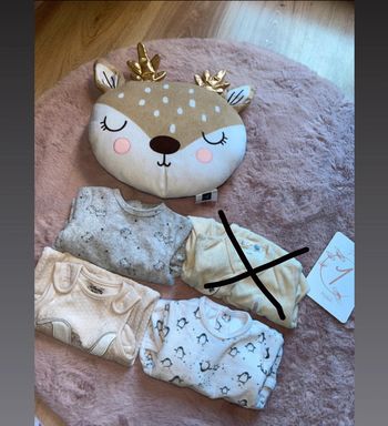 Pyjama lot de 3 en velours mixte 1 mois