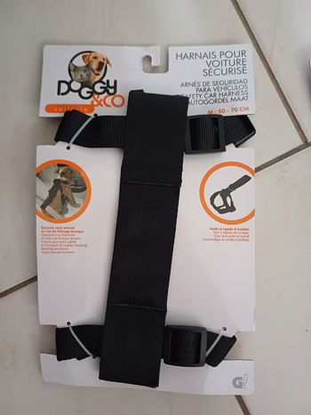 Harnais ceinture sécurité chien taille m