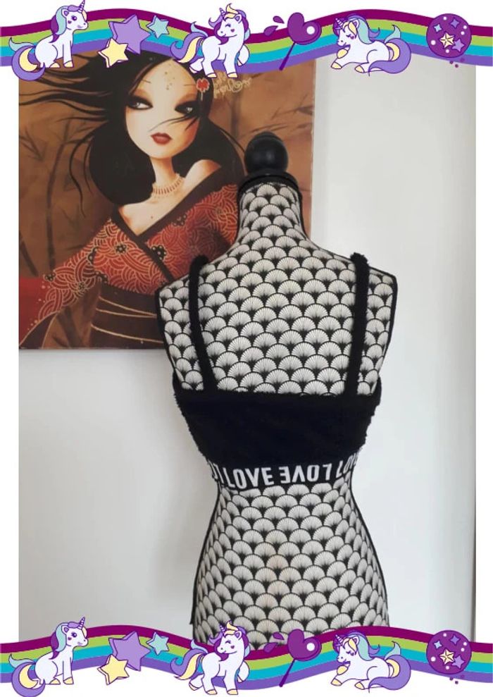 Brassière effet lainage bouclée taille S - photo numéro 4
