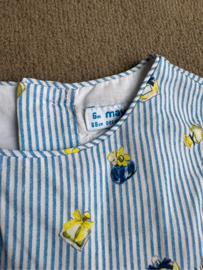 Combishort broderie et rayures mayoral - photo numéro 3