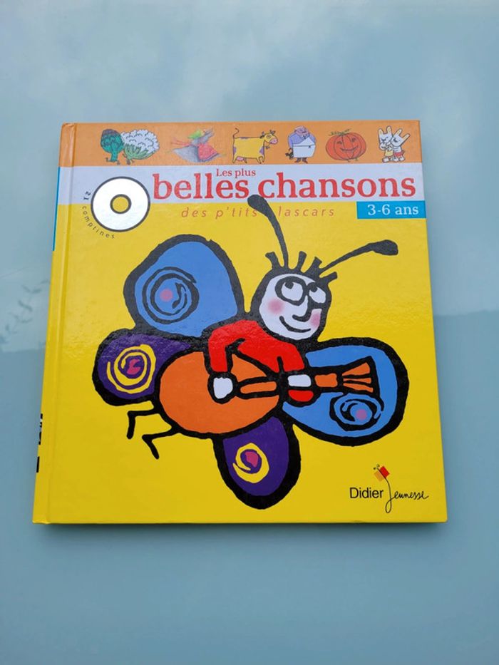 Livre CD Les plus belles chansons des p'tits lascars, 3/6 ans, Didier jeunesse (36) - photo numéro 2