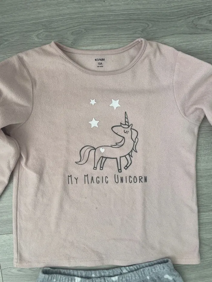 Pyjama polaire licorne fille - photo numéro 2