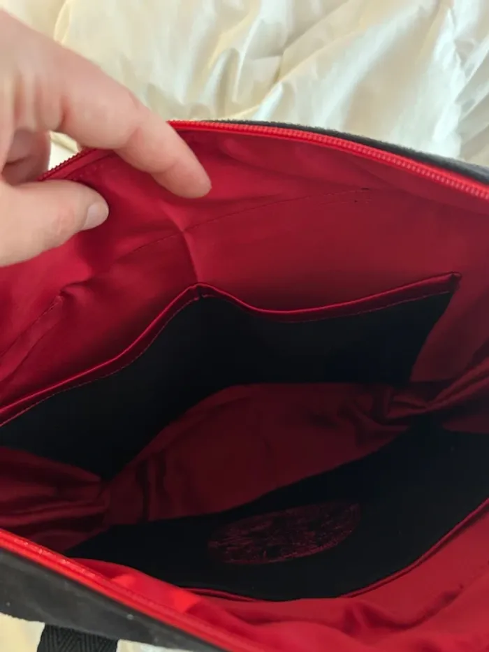 Sac à main noir avec broderie - photo numéro 8