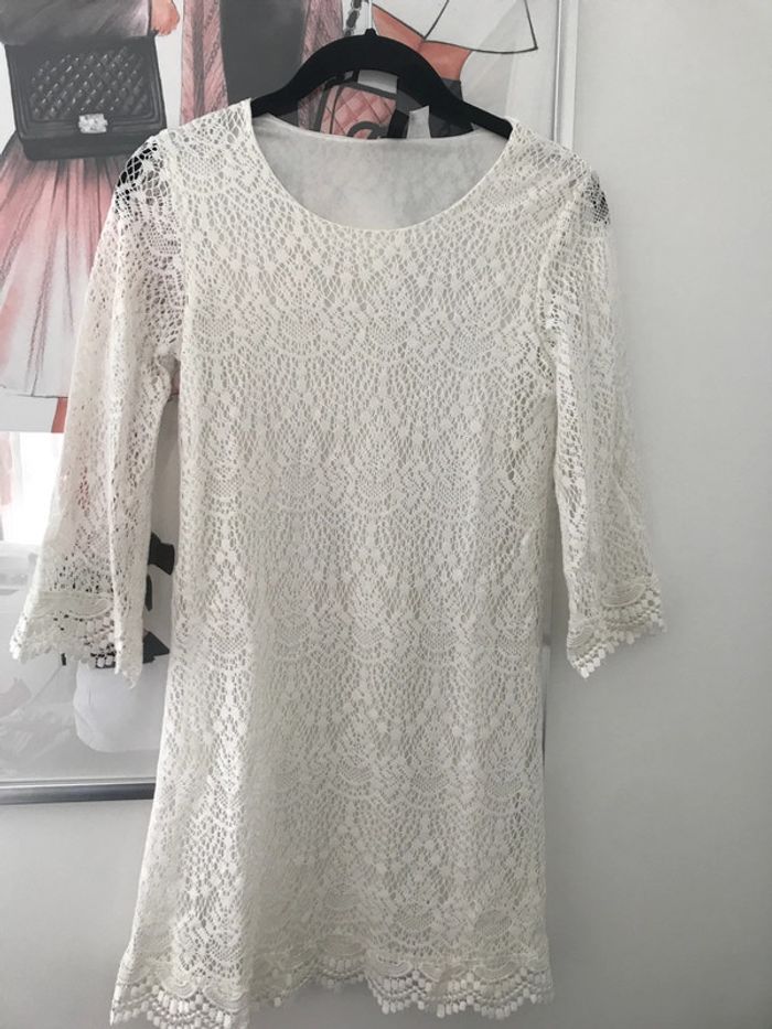 Robe crochet manches évasées H&M XXS