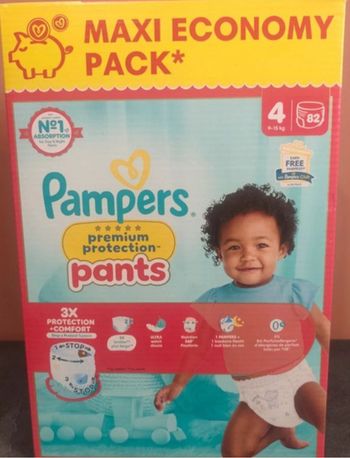 1 carton de couches Pampers pants 4