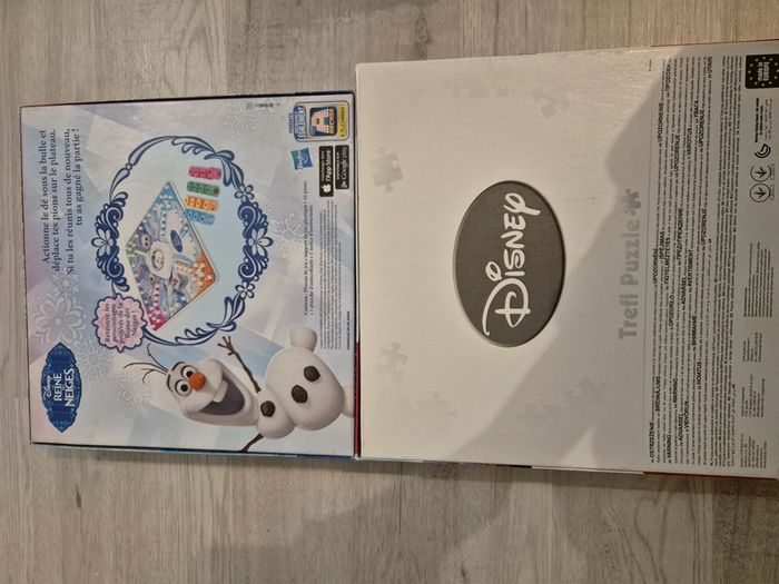 Lot de jeu de société et puzzle reine des neiges - photo numéro 2