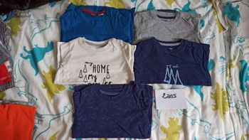 Lot t-shirts manches longues 12-24 mois