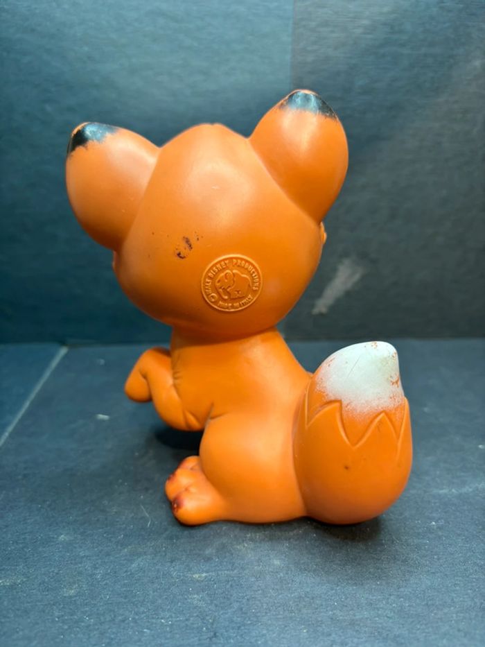 Figurine jouet ancien vintage pouet ledra 1981 rox et rouky italy walt Disney - photo numéro 3