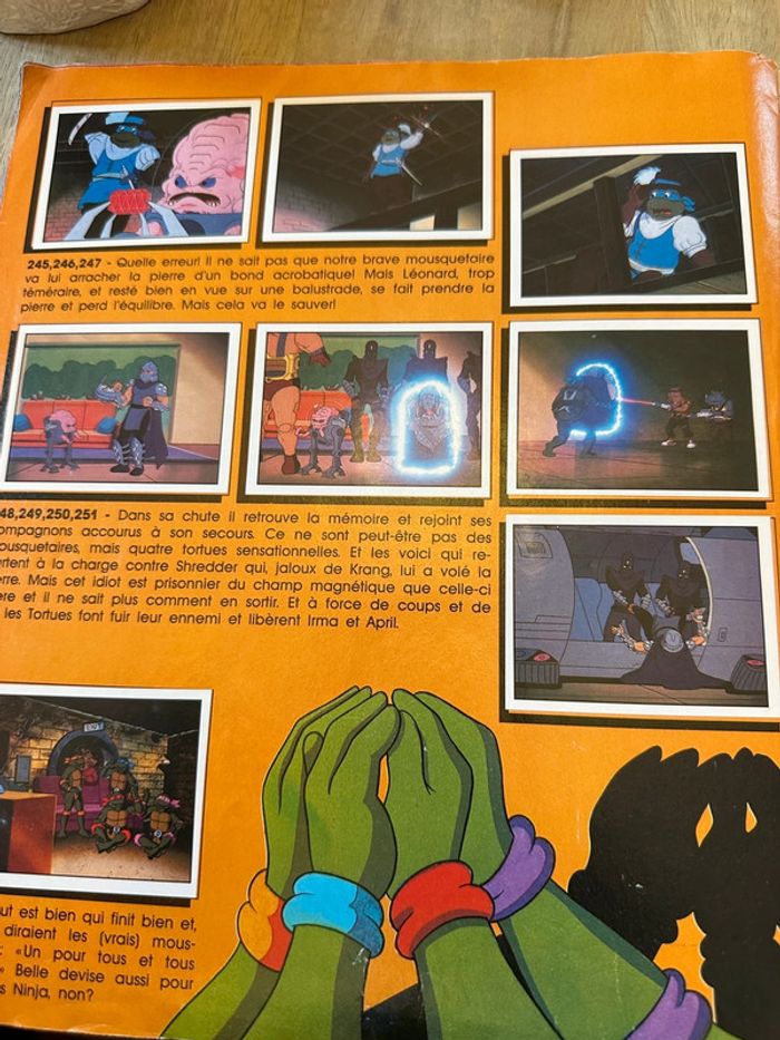 Album images Panini complet ancien Les Tortues Ninja stickers autocollants - photo numéro 14