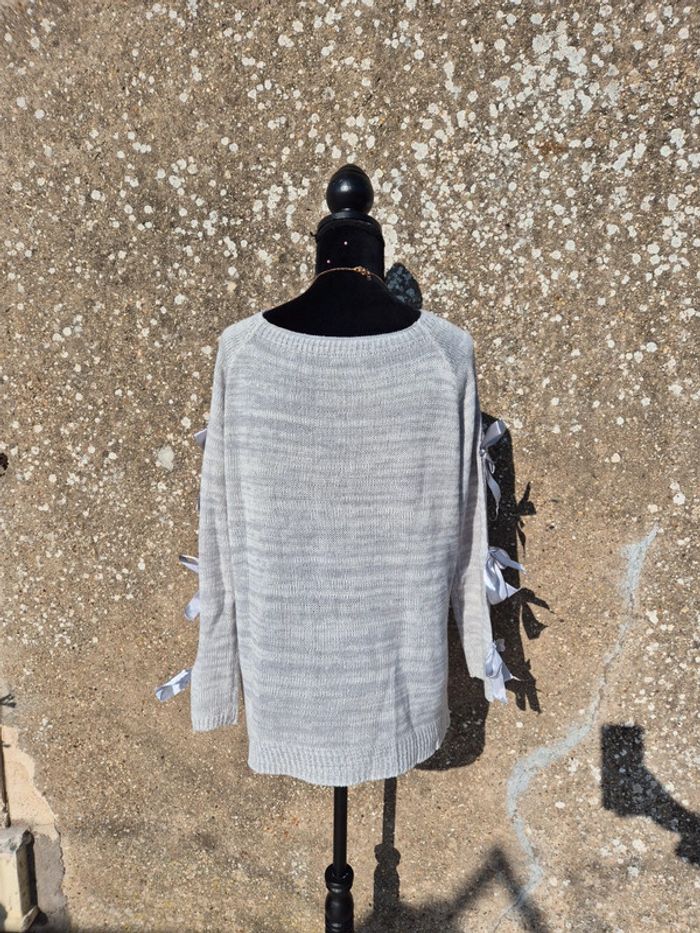 Pull gris T.38 - photo numéro 2
