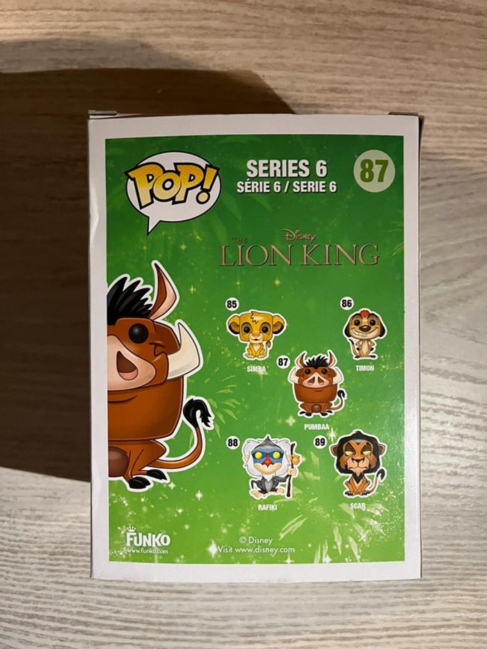 Funko Pop Pumba - Le roi lion - photo numéro 3