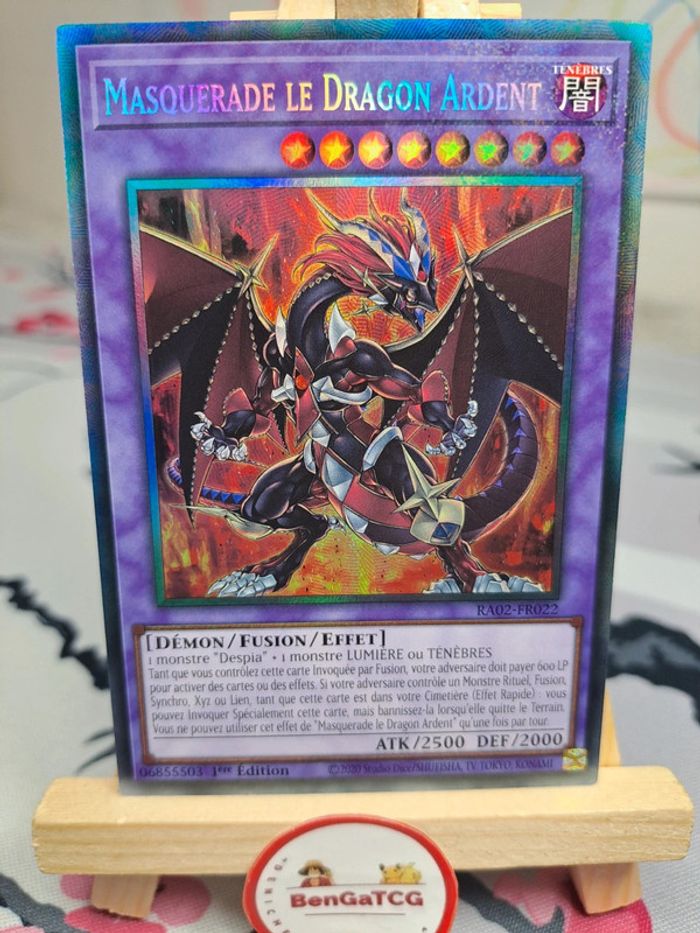 Masquerade Le Dragon Ardent RA02 FR022 Collectors Yu-Gi-Oh! Collection Rareté II 25th FR 1ère ed