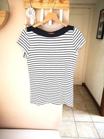 Tee shirt top marinière