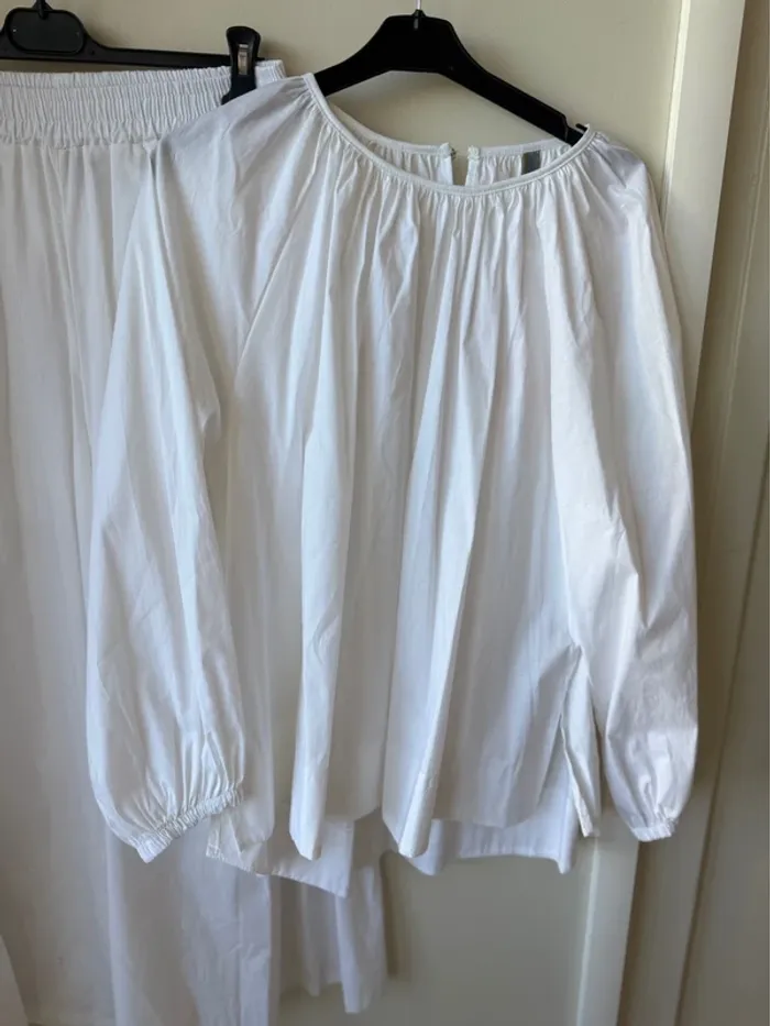 Ensemble popeline blanc - photo numéro 3