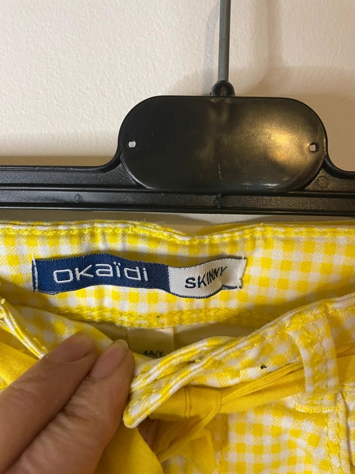 Pantalon à carreaux okaidi 4 ans fille - photo numéro 3