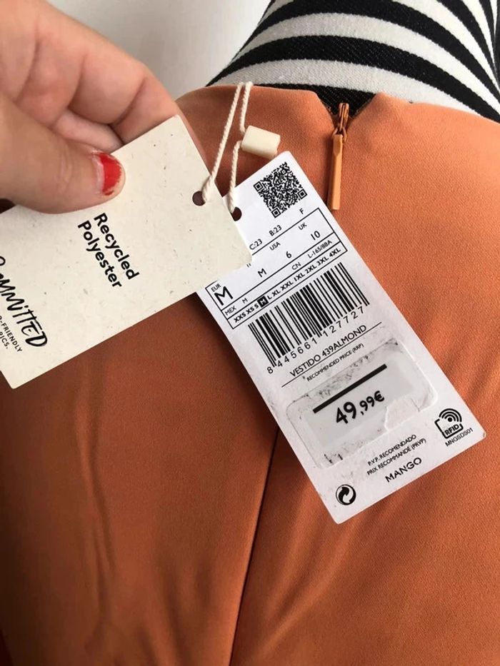 Robe orange TM Mango - photo numéro 7