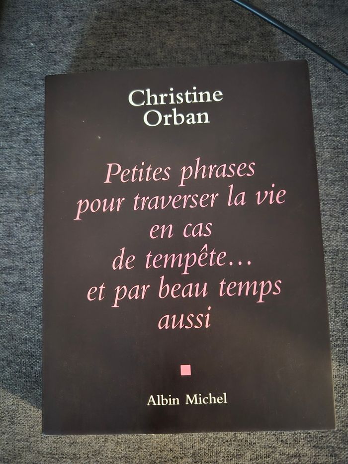 Livre titre Petite phrase pour traverser la vie en cas de tempête  et par beau temps aussi