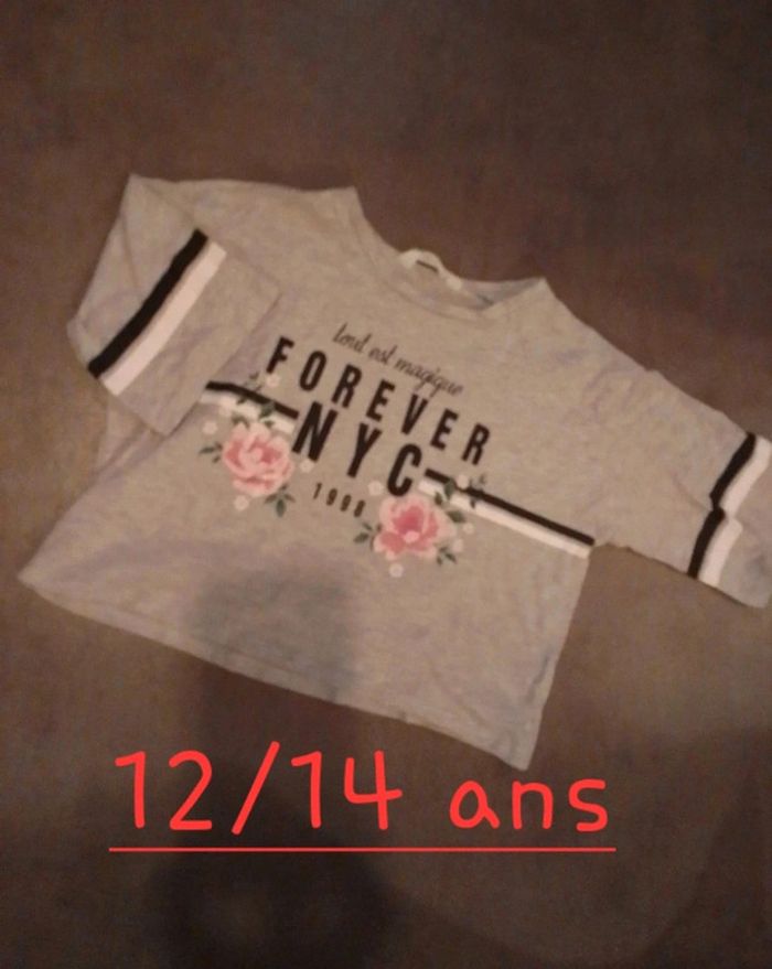 Top oversize 12/14 ans