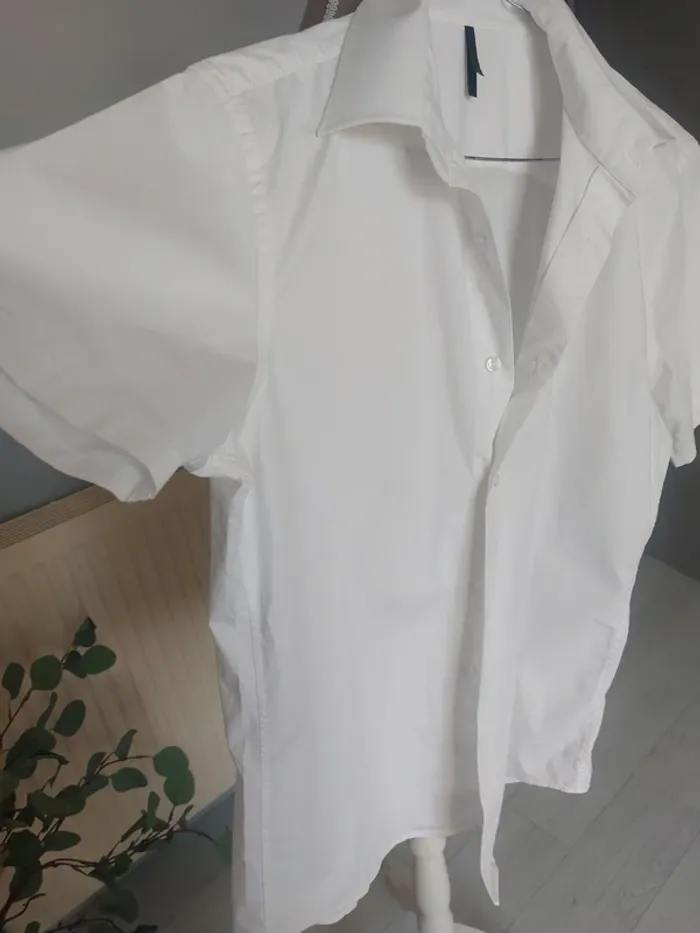 Chemise blanche manches courtes Kariban - photo numéro 4
